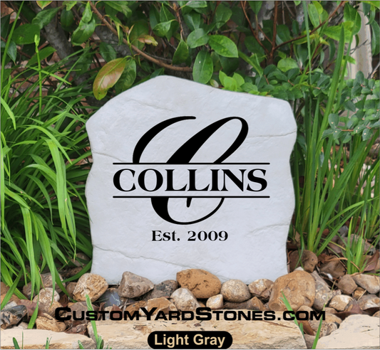 Name & Initial Stone - Option 9