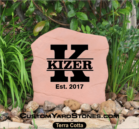 Name & Initial Stone - Option 1